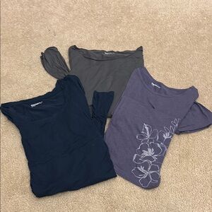 Bundle of 3 Gap Maternity Lightweight Shirts - Size S - Blue Grey Purple